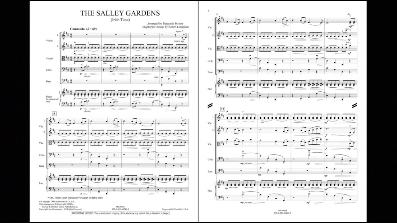 the sally gardens britten pdf